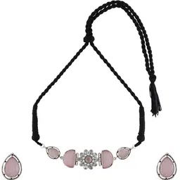 TEEJH Stone-Studded Necklace and Earrings image 2