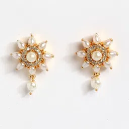 Anouk Gold-Plated AD-Studded Necklace & Earrings image 3