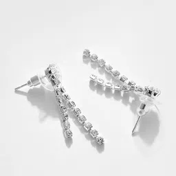 SOHI Silver-Plated & Stone-Studded Jewellery Set image 4