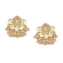 Jazz and Sizzle Gold-Plated Stone-Studded & Beaded Jewellery Set image 4