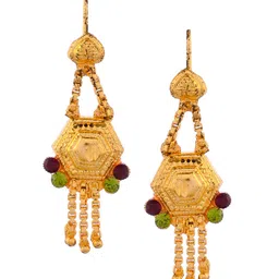 Silvermerc Designs Gold Plated & Gold Toned Temple Jewellery Set image 4