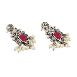 TEEJH Stone-Studded & Beaded Necklace and Earrings image 5