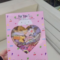 Shining Diva Fashion Girls Set Of 74 Hair Accessory Set image 5