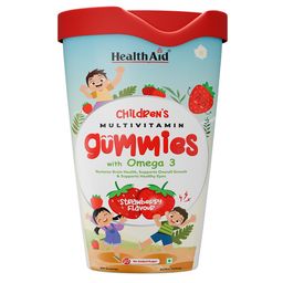 HealthAid Children's Multivitamin Gummies with Omega 3,  60 gummies  Strawberry -picture-19