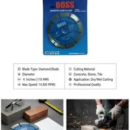 BOSS-TCT-110MM-30T ABTC BOSS 4 Inch (110mm) Diamond Saw Blade for Tile Stone Concrete Cutting Wood Cutter-picture-20