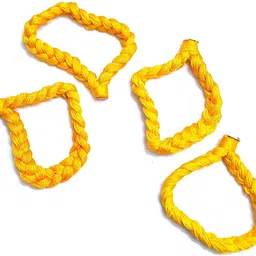 nawani Yellow Dhaga Bracelet For Men Girls And Boys Nazar Bracelets 4 Piece. Size Boys & Girls Wrist Band image 1