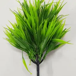 jj plastic Artificial Grass Plant Bushes Decor Faux Greenery Shrubs Green Wild Flower Artificial Flower image 4