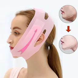 kmotid Silicon V Shape Face Shaper Men&Women Face Lifting Facial Anti Wrinkle Face BeltFace Shaping Mask image 2