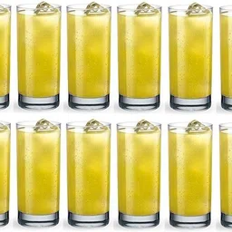 mantraa sales (Pack of 12) Highball Crystal Clear Heavy Base Tall Bar Drinking Glasses for Water, Juice, Beer, Wine, and Cocktails 300ml Glass Set Pack of (12) Glass Set Water/Juice Glass-picture-23