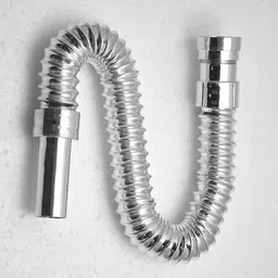 sellzy CRM-P008 Chrome Flexible PVC CP Hose Pipe for Bathroom Wash Basin Kitchen Sink Hose Pipe image 5