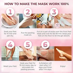 ruhaniq foot peeling mask For Dead Skin Remover Heel image 5