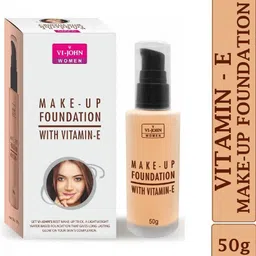 vi-jhon Women Makeup Foundation Whith Vitamin E All Skin Types Skin Tones Foundation image 1