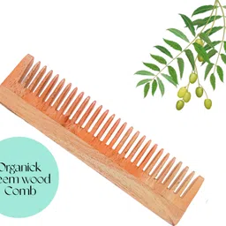 joshimmridha handmade Wooden Neem Wood Comb Hair Growth Detangling Hair Fall Control Kanghi image 2