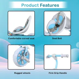 duggi muggi Tricycle with Seat Blet, Kids Best Tricycle New Model with Seat Belt Tricycle image 5