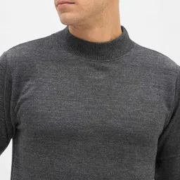 ib fashion Men Full Sleeve Self Design Sweatshirt image 4