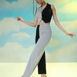 tandul Top Pant Co-ords Set with Coat image 3