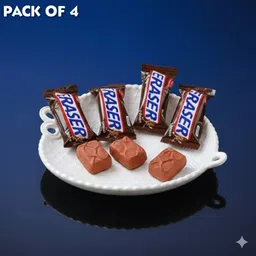 jublyn Fancy Chocolate Bar Shaped Eraser for Kids & Students Non-Toxic Eraser image 1