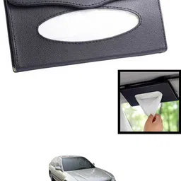 maties Universal Lightweight/Waterproof Leatherite Rectangle Black Tissue For Car-61 Vehicle Tissue Dispenser-picture-13