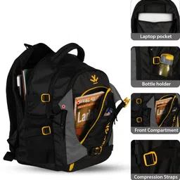 wrogn Large 45 L Laptop Backpack spacy unisex backpack fits upto 16 Inches/college bag/school bag image 4