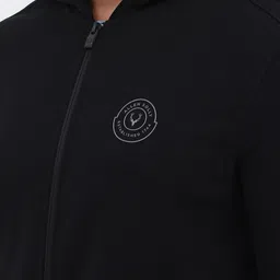 allen solly Men Full Sleeve Solid Hooded Sweatshirt image 5
