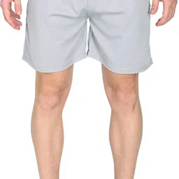 juhraf Solid Men Grey Regular Shorts image 1