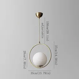 delbay Modern Hanging Lamp for Living Room, Dining Room, Bedroom & Office Ceiling Light Ceiling Lamp image 5
