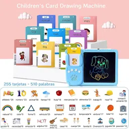 signy international Interactive 224 Wordsc 2 in 1 Talking Flash Cards with LCD Writing Tablet image 4