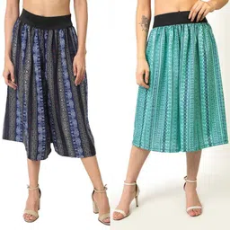 prabhnoorskirts Women Light Blue Capri-picture-12