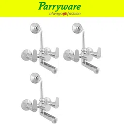 parryware Uno Wall Mixer 2 in 1 with Overhead Shower Provision set of 3 pic 049 Wall Mixer with Overhead Shower Provision Wall Mixer Faucet-picture-10