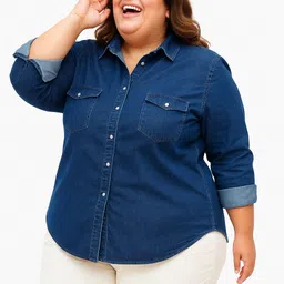 styloketh Women Regular Fit Washed Slim Collar Casual Shirt image 1