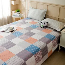 story@home 180 TC Microfiber Double Printed Flat Bedsheet image 3