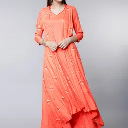 vishudh Women Cotton Rayon Kurta Dupatta Set-picture-28