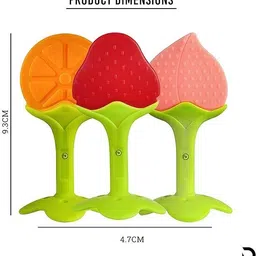 vadhavan Fruits Shaped Teether Soother for New Born Baby 01 Teether image 3