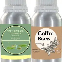 Veena Combo Lemongrass & Coffee Aroma Diffuser Oil, 100ml Long-Lasting Fragrance Room, Garden, Bedding Room, Office, Bar Fragrance Diffuser-picture-23