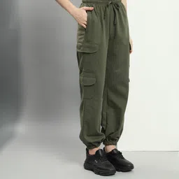 q-rious Women Comfort Fit Multicolor Cotton Blend Trousers-picture-27