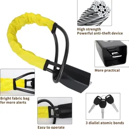 lovmoto Universal Car Steering Wheel Lock Steering Wheel Lock Anti-Theft Device SG65 Gear Lock image 2