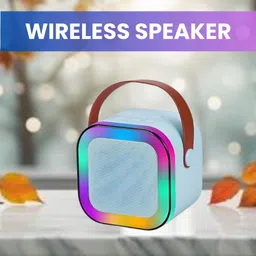 GUGGU W12 (PORTABLE WIRELESS BLUETOOTH SPEAKER) Dynamic Thunder Sound & RGB LightU15 10 W Bluetooth Laptop/Desktop Speaker-image-95