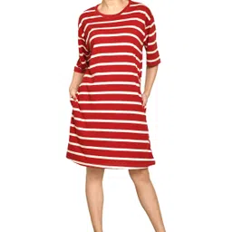 rapl bharat Women A-line White Knee Length Dress-picture-27