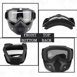 amrio AM-GM001 100% Goggle Face Mask Anti Scratch UV Protective Face Mask Safety Visor image 2