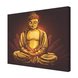 random Printed Lord Buddha (Set Of 1) Canvas Wall image 4