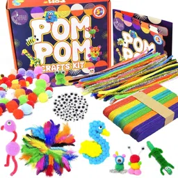 asian hobby crafts Kids Pom Pom Crafts Kit-picture-34