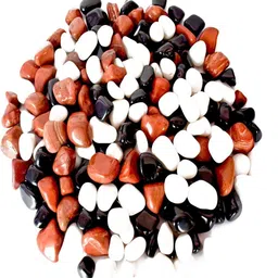 ercole Colored Stones Pebbles For Aquarium Vase Home Garden Outdoor Art n Craft ER21 Painted, Polished, Regular Angular, Asymmetrical Marble Stone image 4