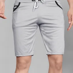 wereko Pack of 3 Solid Men Grey, Green, Silver Casual Shorts image 4