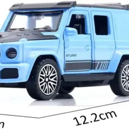 storex Premium Diecast G Wagon Metal Toy Car – Black, Pull Back with Opening Doors image 5