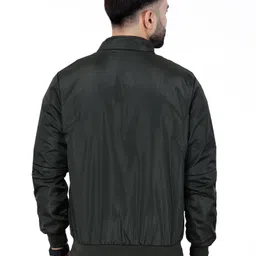 dollar Men Solid Bomber Jacket image 2