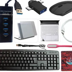 ANJO Keyboard-Wireless Mouse-Pad-3.0 USB Hub-Cleaner-OTG 2 in 1-Ext 1.5m-LED-Skin Combo Set-image-16