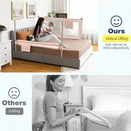 baybee Bed Rail Guard Barrier for Baby Safety Adjustable Height Falling Protector Fence image 5