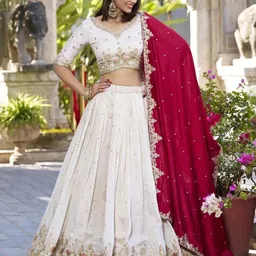 prahant Embroidered Semi Stitched Lehenga Choli-picture-17