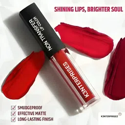 zukrave Non Transfer Insta Beauty Waterproof Longlast Sensational Liquid Matte Lipstick image 3