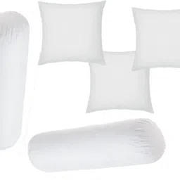 gtx Microfibre Bolster Pack of 5 Solid Combo Set Of 3 Premium Cushions & 2-picture-21
